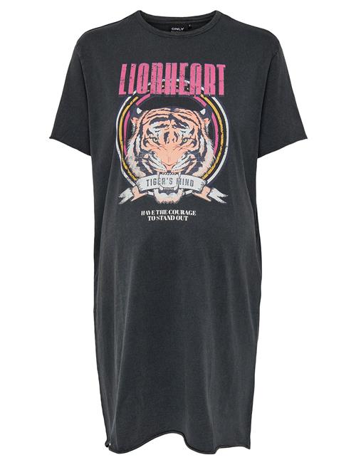 Olmlucy Life S/S Animal Dress Jrs Noos Only Maternity Black