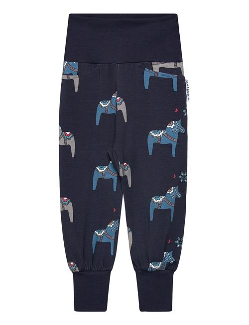 Bamboo Baby Pants Green Tractor Geggamoja Navy