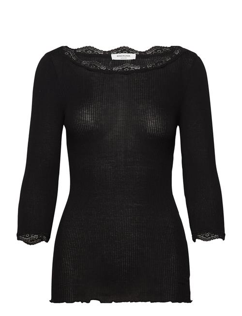 Rwbeatrice 3/4 S Boatneck T-Shirt Rosemunde Black