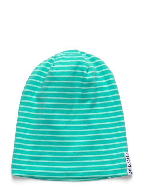 Topline Fleece Cap Green Stripe Geggamoja Green