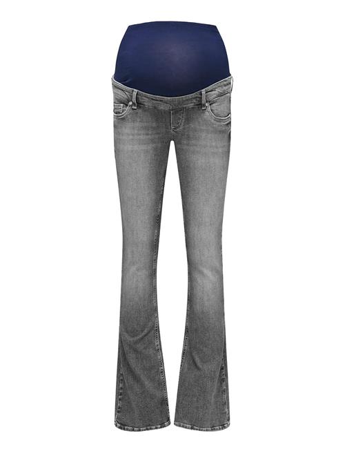 Olmblush Mid Waist Flared Dnm Box Noos Only Maternity Grey