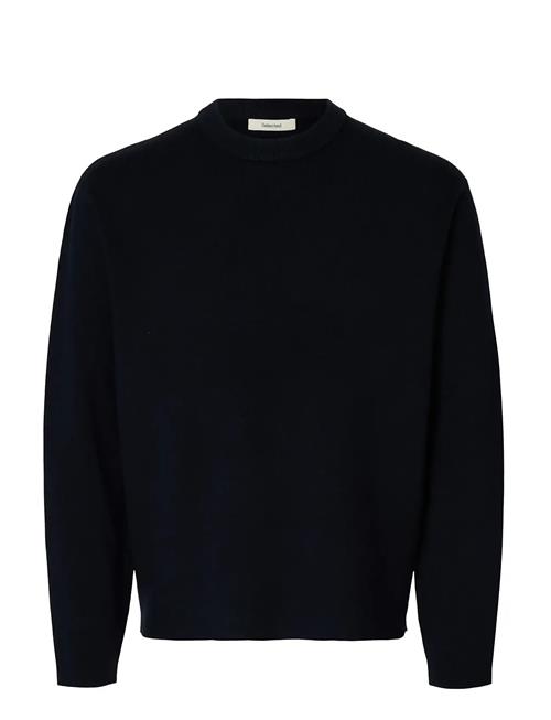 Slhteller Fn Relaxed Crew Neck Noos Selected Navy