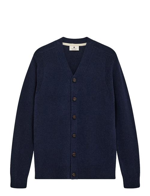Aksvend Lambswool Cardigan Anerkjendt Navy