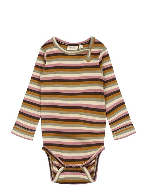 Body L/S Modal Multi Striped Petit Piao Patterned