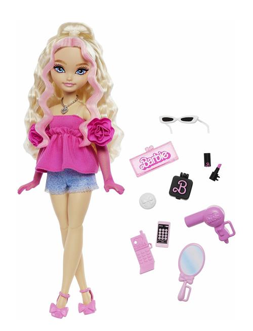Dream Besties “Malibu” Fashion Doll With 8 Makeup & Hair Themed Accessories Barbie Patterned
