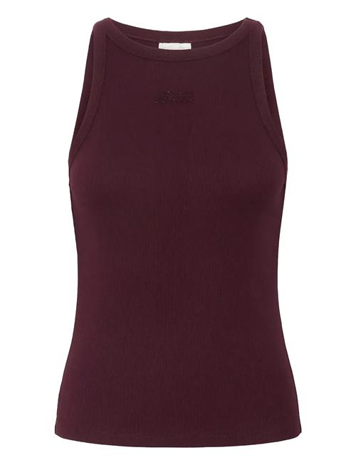 Gzdrew Rhinest Logo Tank Gestuz Burgundy