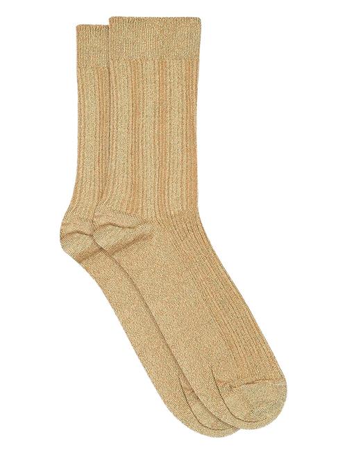 Julia Glitter Socks Mp Denmark Beige