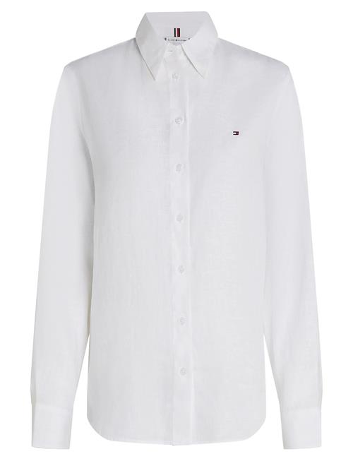 Ess Linen Relaxed Shirt Tommy Hilfiger White