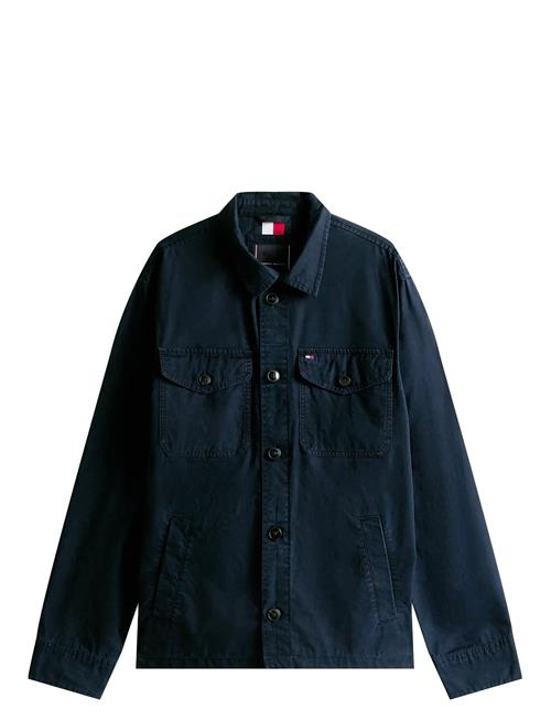 Cotton Twill Shirt Jacket Tommy Hilfiger Blue