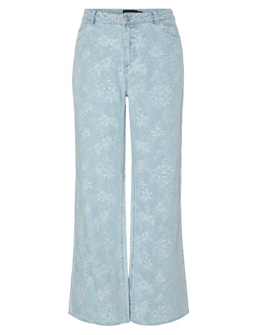 Pcfeline Mw Wide Denim Jeans Pieces Blue