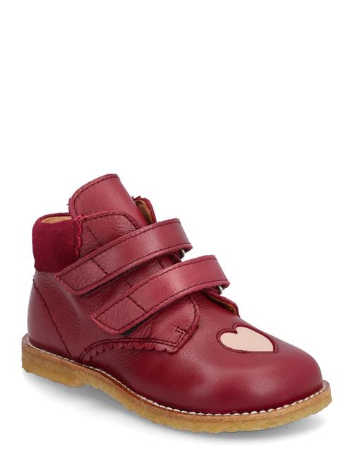 Shoes - Flat - With Velcro ANGULUS Burgundy