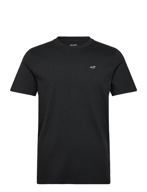 Icon Crew Knit T Shirt Hollister Black