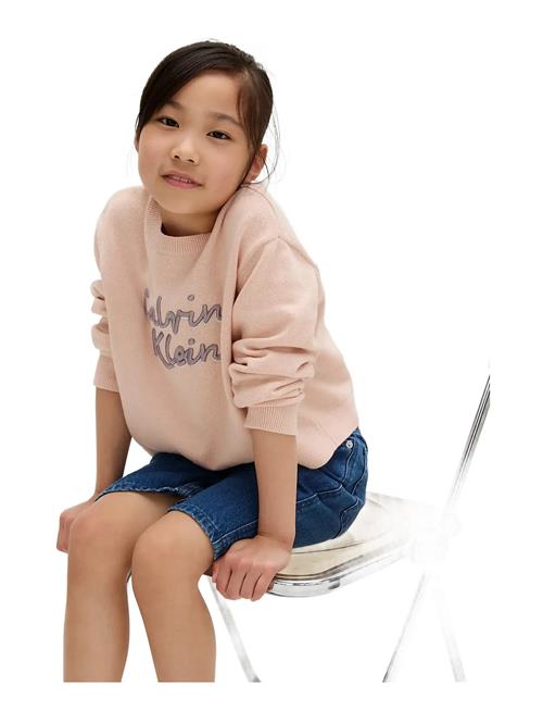 Logo Metallic Intersia Calvin Klein Pink