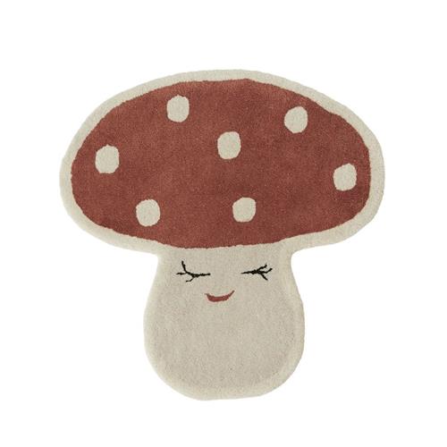 OYOY Malle Mushroom Tæppe Rødt One Size      unisex