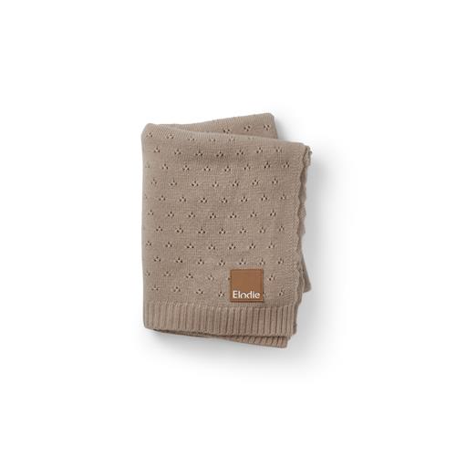 Elodie Pointelle-tæppe Tender Taupe  Tender Taupe-One Size  Grå  One Size  unisex