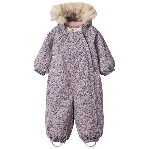 Wheat Nickie Tech Flyverdragt Winter Flowers 98 cm  Blå  98 cm  unisex