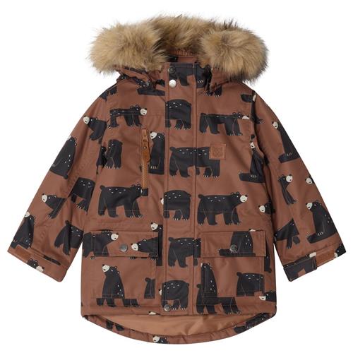 Kuling Val Thorens Mønstret Parka Black Bear 104cm  Brun  104 cm  unisex