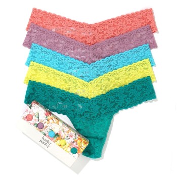 Hanky Panky Trusser 5P Signature Lace Low Rise Thong Flerfarvet-2 nylon One Size Dame