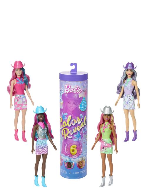 Color Reveal Disco Star Series Fashion Doll & Accessories With 6 Surprises Barbie Patterned