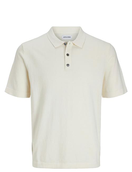 Jack & Jones Jjeemil Knit Relaxed Polo Ss Sn Jack & J S Cream