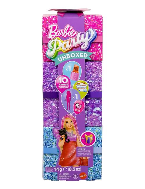 Barbie Reveal Party Unboxed Glam Party - Red Original Doll Barbie Patterned