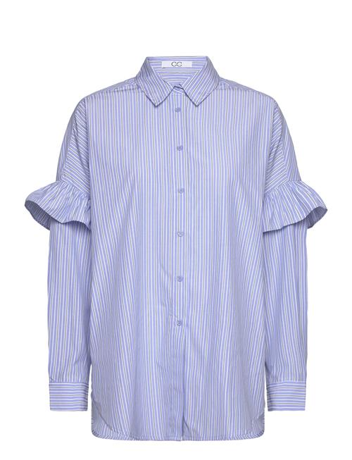 Cc Heart Gia Stripe Frill Shirt Coster Copenhagen Blue