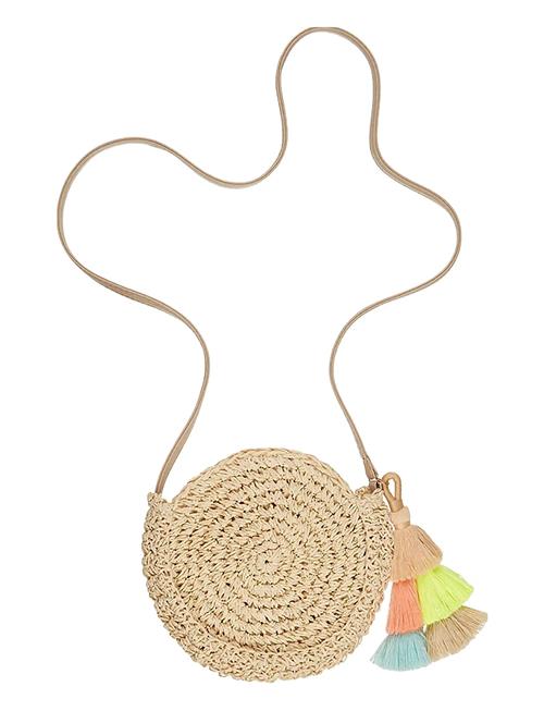 Cross Body Bag - Bora Bora Tassle Mimi & Lula Beige