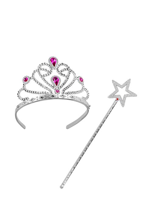 Princess Set; Includes Crown And Wand IPK Silver