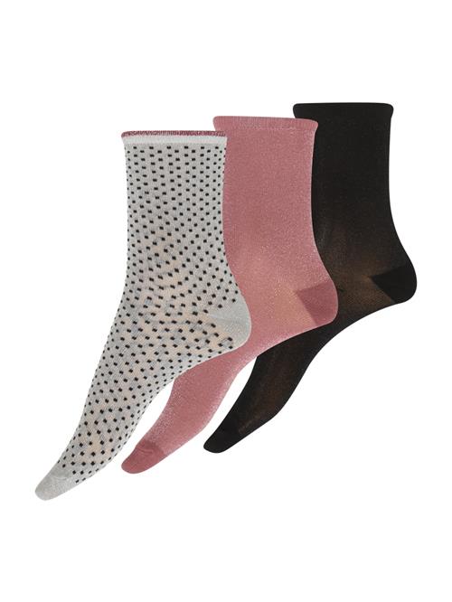 BeckSöndergaard Sokker 'Dina'  rosé / sort / hvid