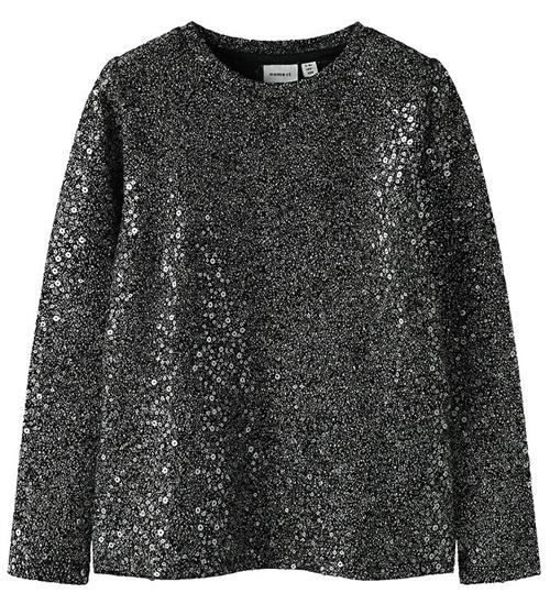 Name It Bluse - NkfSura - Sort m. Glimmer
