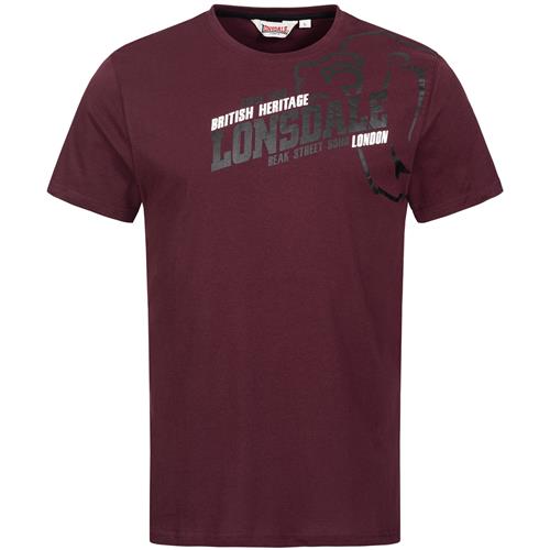 LONSDALE Bluser & t-shirts 'Walkley'  rød / sort / hvid