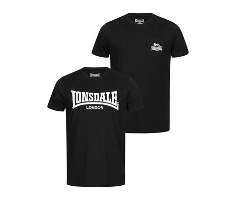 LONSDALE Bluser & t-shirts  sort / hvid