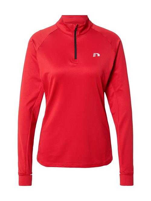 Newline Sportsweatshirt 'Core'  lysegrå / rød