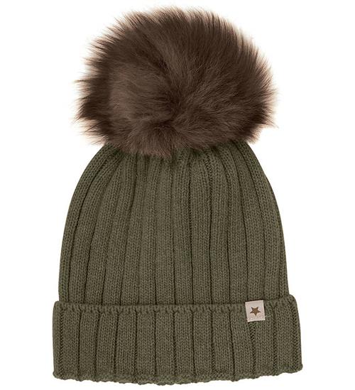 Huttelihut Hue - Uld - Strik - Beetle m. Kvast