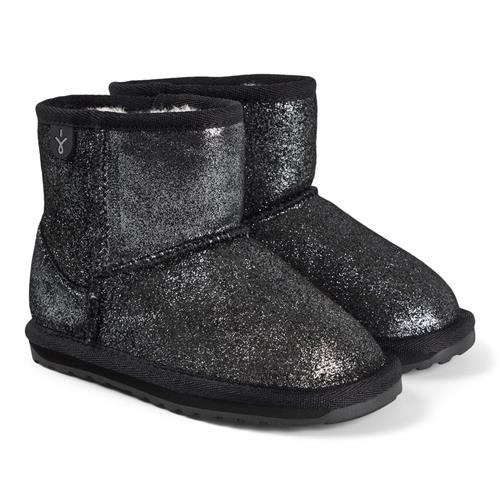 Emu Australia Wallaby Mini Metallic Støvler Black  Black 31 EU  Sort  31 EU  kvinde