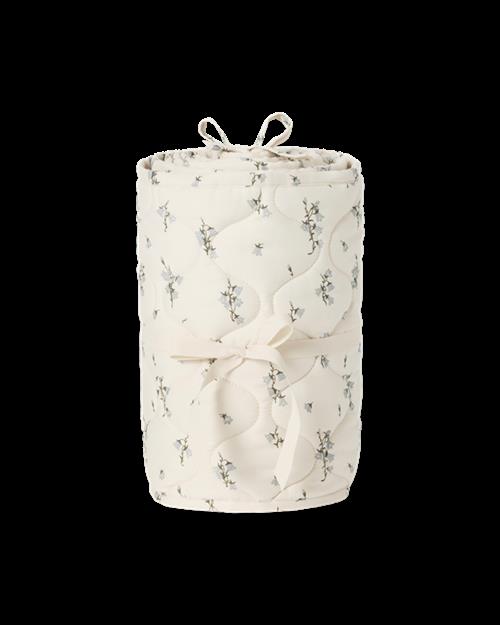 garbo&friends Quiltet Sengerand I Satin Bluebell  Bluebell One Size  Blå  One Size  unisex