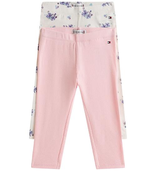 Tommy Hilfiger Leggings - 2-pak - Flower/ White