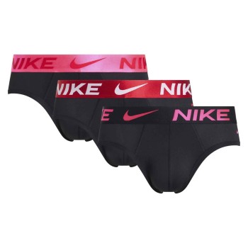 Nike 3P Dri-Fit Essential Micro Hip Brief Rød/Rosa bomuld Large Herre