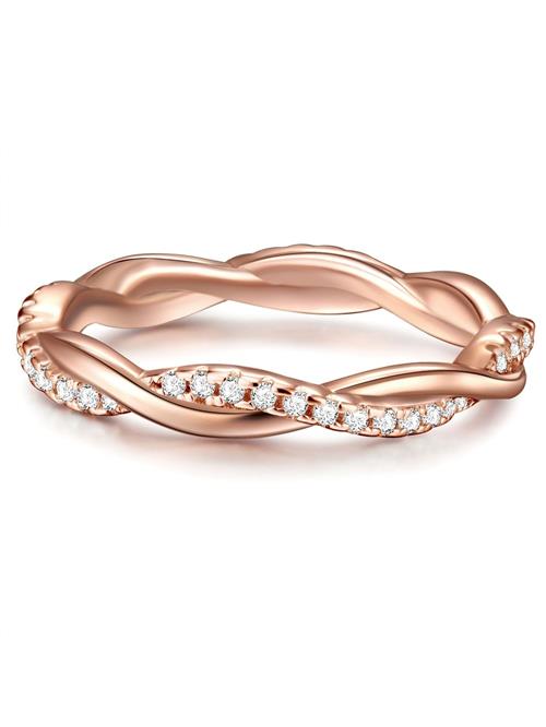 Trilani Ring  rosa guld / transparent