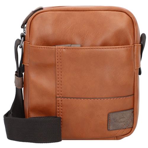 CAMEL ACTIVE Skuldertaske 'Laos'  cognac / grå / sort