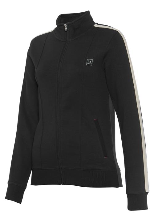 LASCANA ACTIVE Sportssweatjakke  sort / hvid