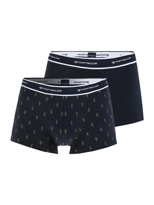 TOM TAILOR Boksershorts  mørkeblå / græsgrøn / hvid