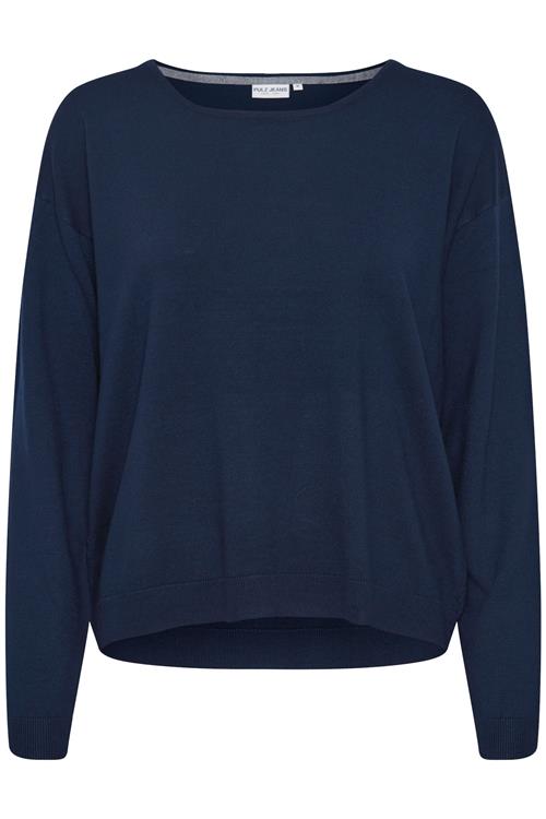 PULZ Jeans Pullover  mørkeblå