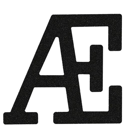 That's Mine Bogstav - Æ - Sort Glimmer