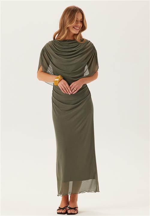 Bubbleroom Occasion Cape Mesh Ankle Dress