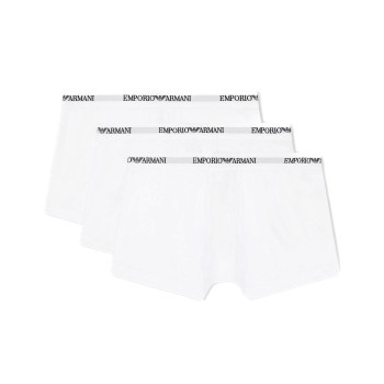 Emporio Armani Armani Stretch Jersey Boxer Briefs 3P Hvid bomuld Small Herre