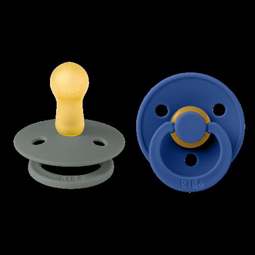 BIBS Colour 2-pak Latex-sut Pine Cornflower Pine Cornflower 0+ months  Grøn  0+ måneder  unisex