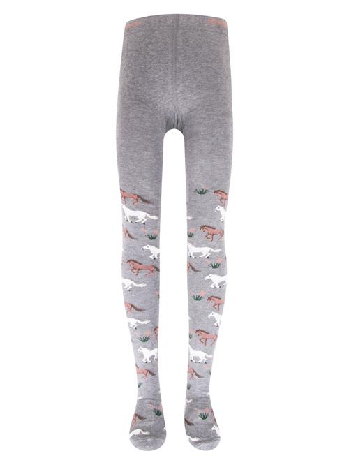 EWERS Strømpebukser  grå-meleret / grøn / rustrød / hvid