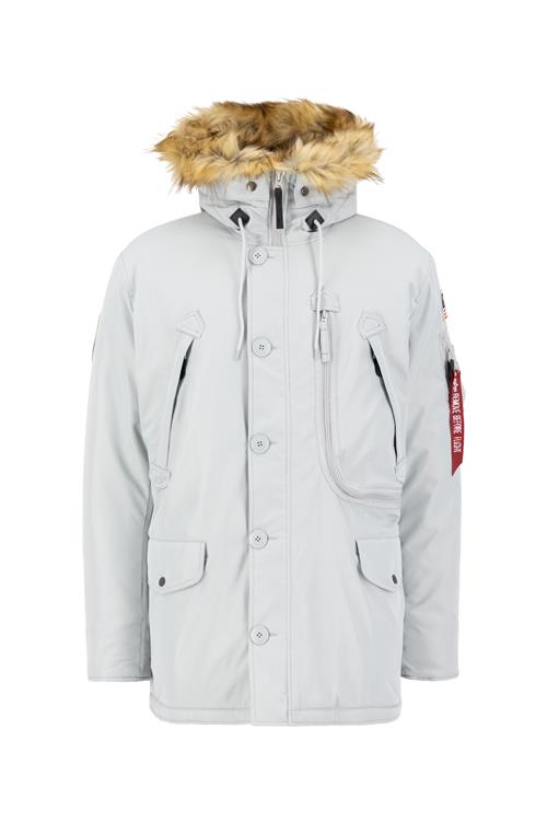 ALPHA INDUSTRIES Vinterparka 'Polar'  lysegrå