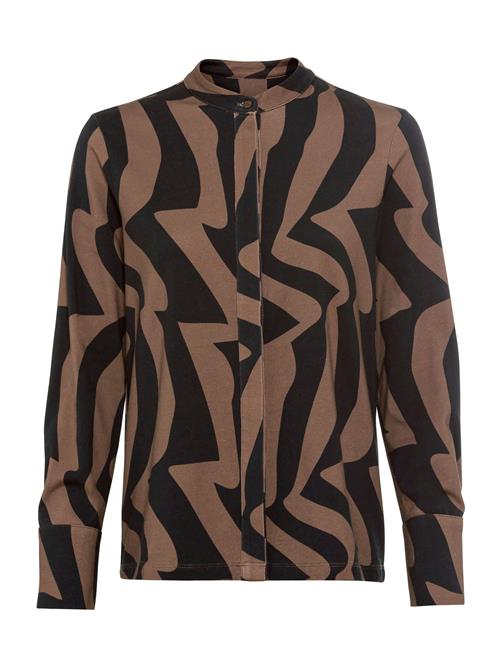 heine Bluse  brun / sort